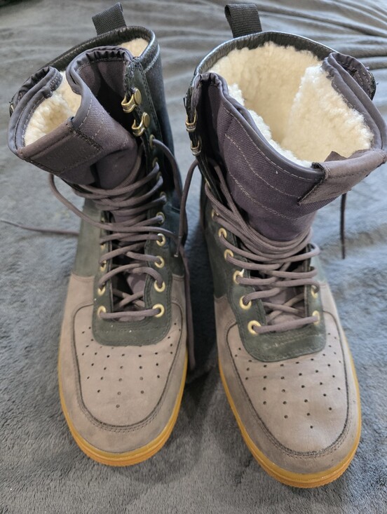 Nike Other - Men’s Nike SF Air Force One Premium Sherpa Sneakers Boots Size 11.5